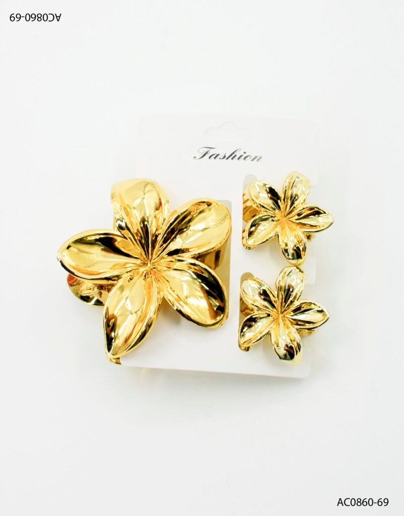 Set de hebillas florales AC0860