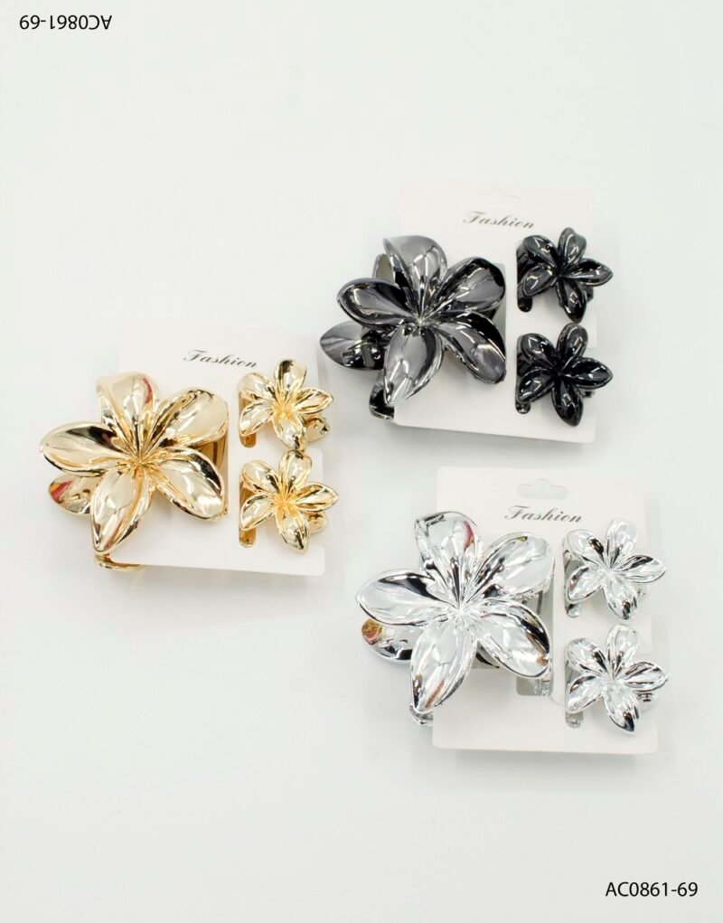Set de hebillas florales AC0861