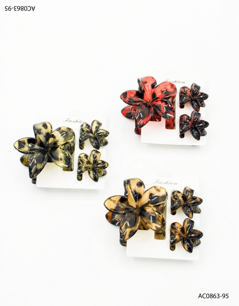 Set de hebillas florales AC0863