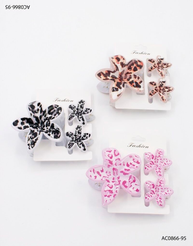 Set de hebillas florales AC0866