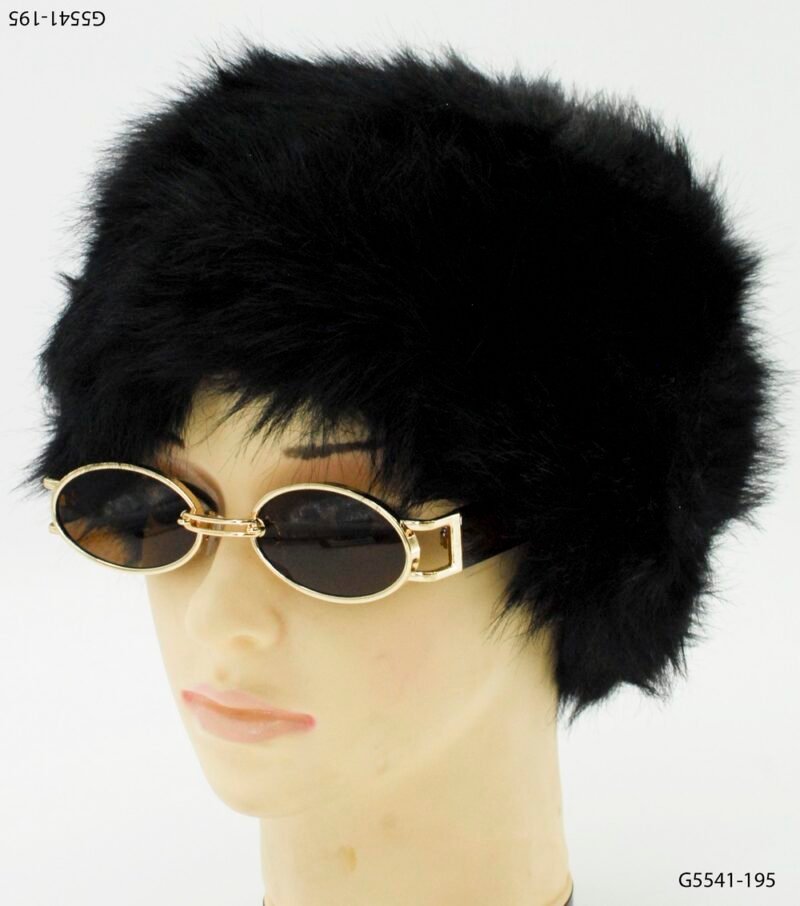 Sombrero de piel sintética negro G5541