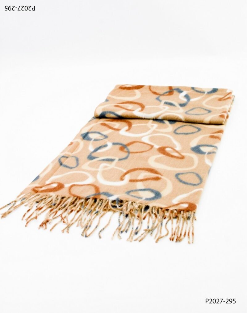 Pashmina con estampado de lazos entrelazados P2027