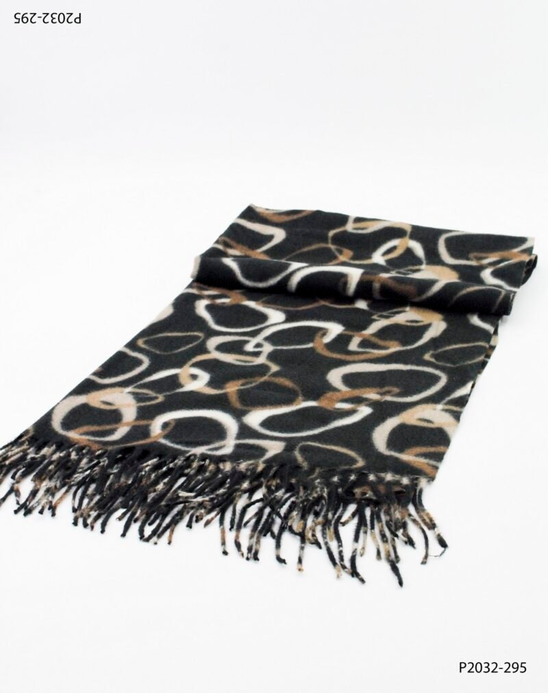 Pashmina con estampado de lazos entrelazados P2032