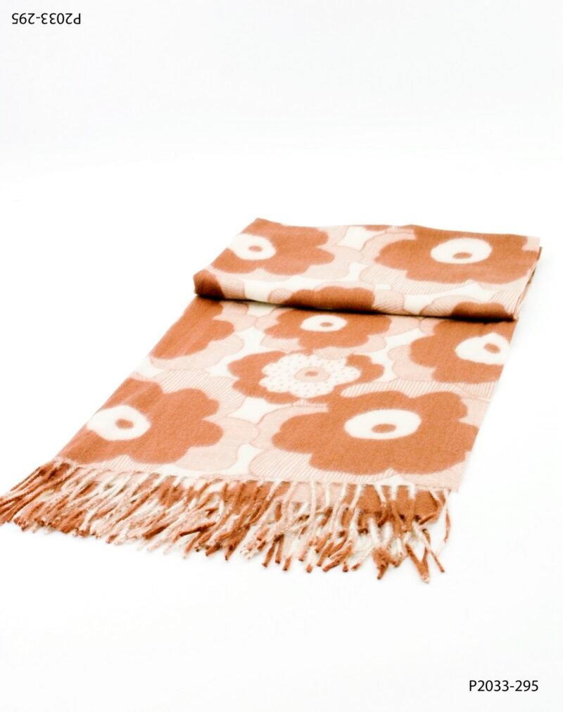 Pashmina con estampado con diseño floral P2033