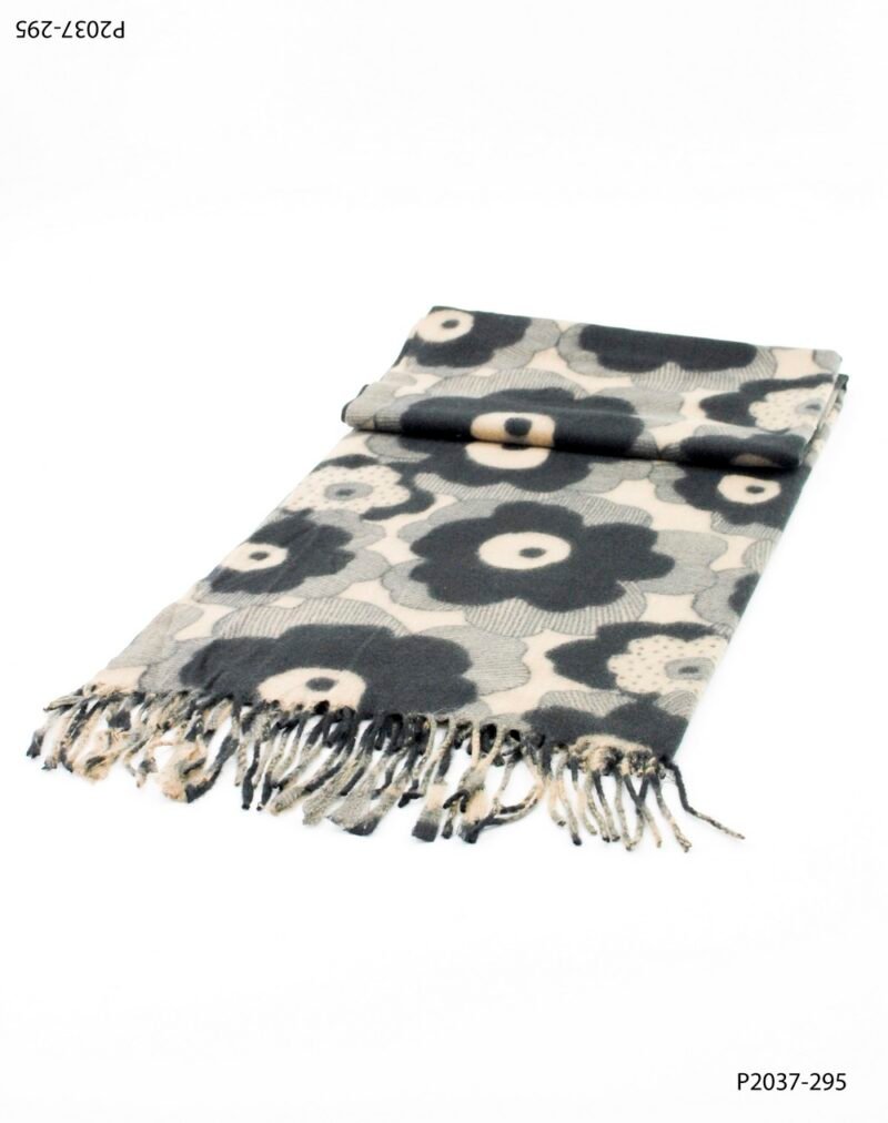 Pashmina con estampado con diseño floral P2037