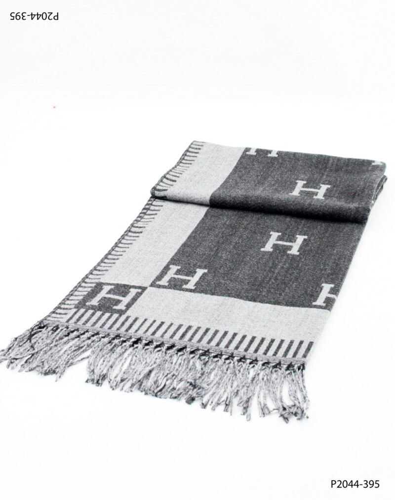 Pashmina elegante patrón repetitivo de la letra “H” P2044