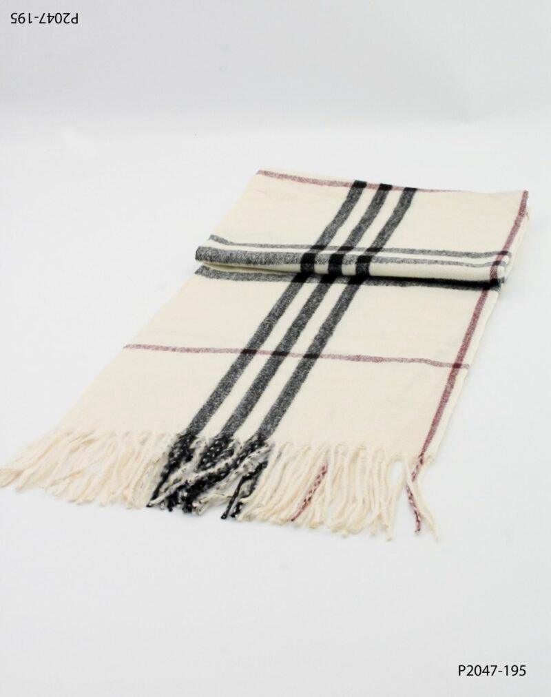 Pashmina con estampado escocés P2047