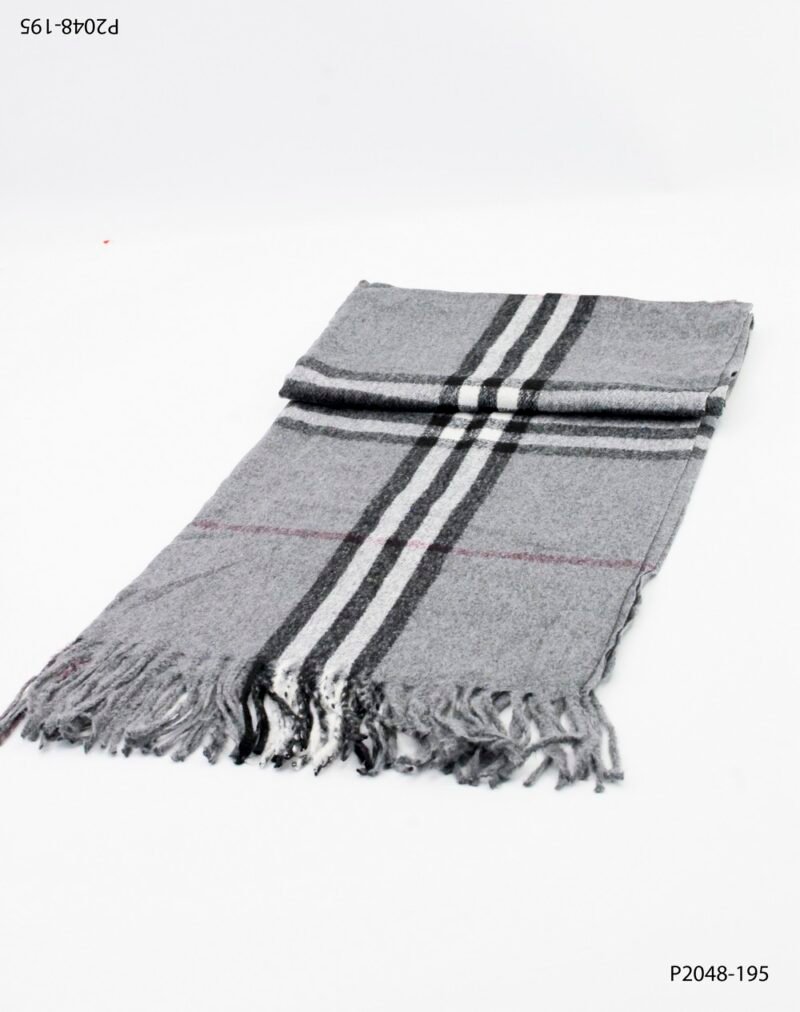 Pashmina con estampado escocés P2048