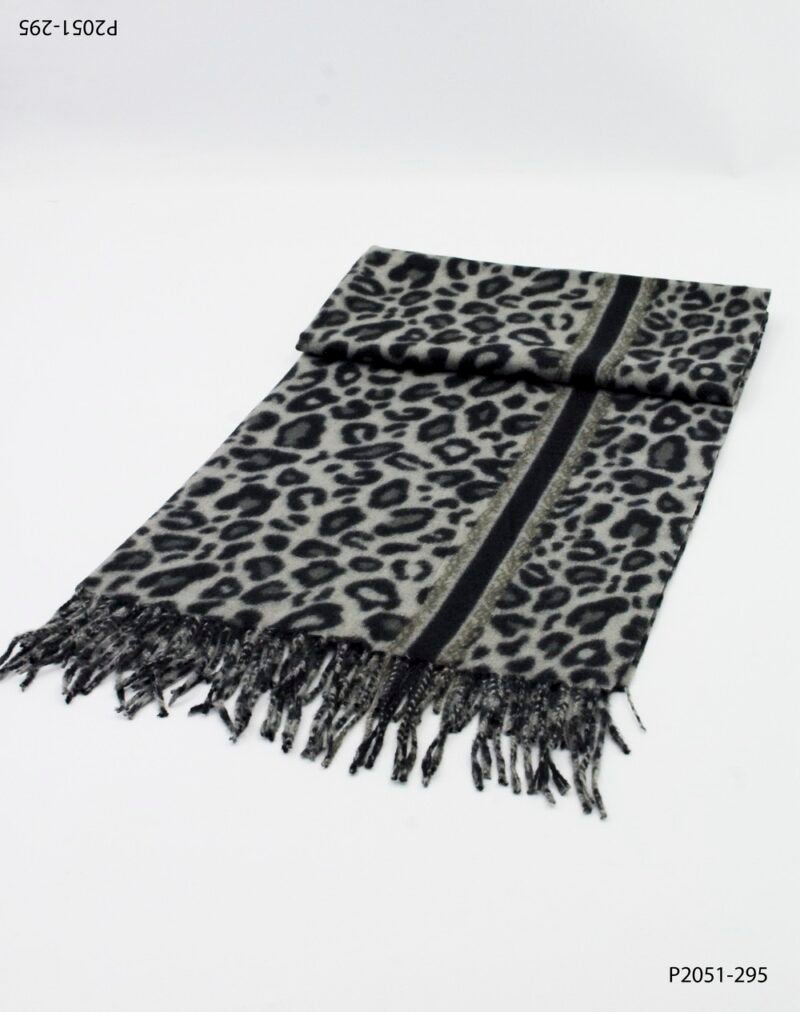 Pashmina con estampado animal print P2051