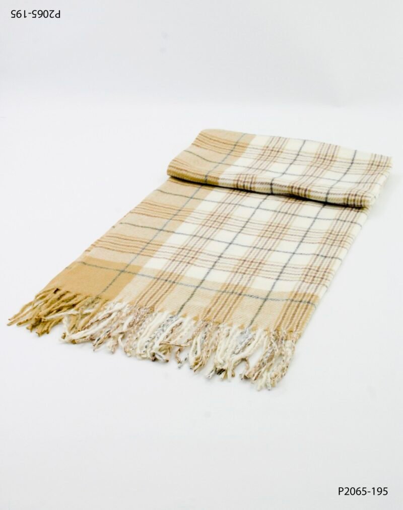 Pashmina con estampado escocés P2065