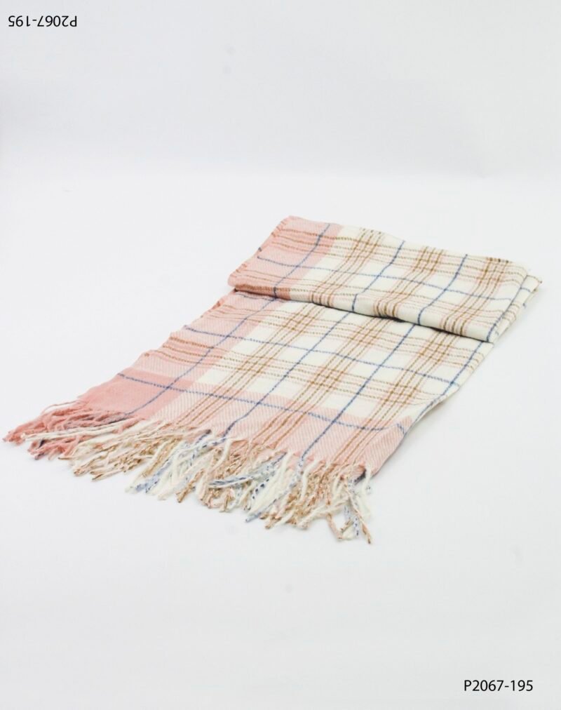 Pashmina con estampado escocés P2067