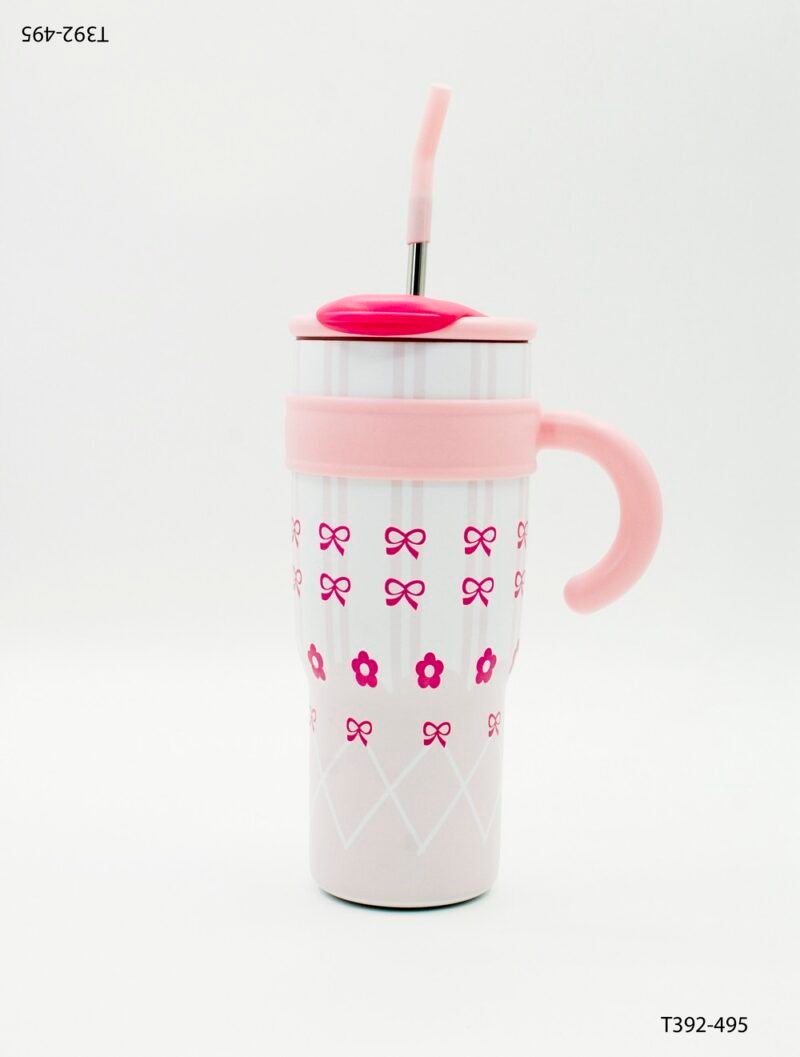 Vaso térmico con diseño infantil y colorido en tonos pastel T392