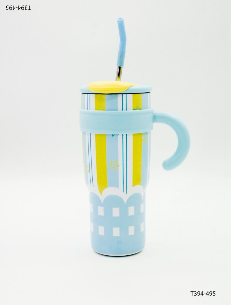 Vaso térmico con diseño infantil y colorido en tonos pastel T394