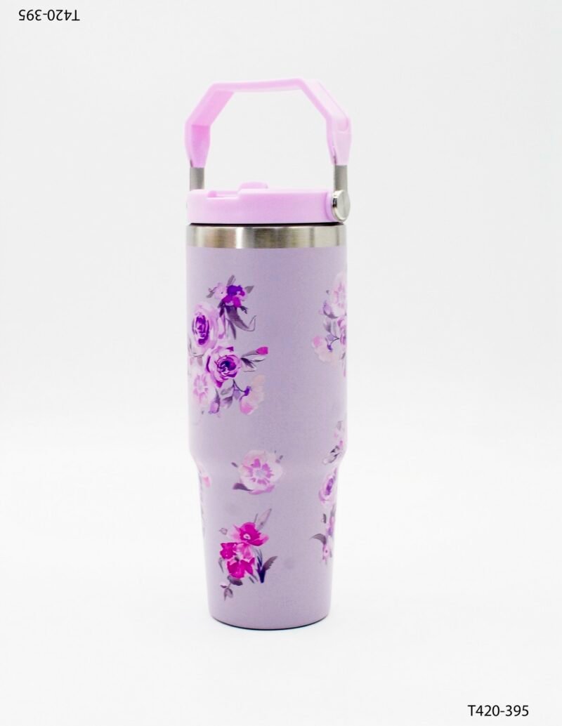 Vaso térmico aislado de acero inoxidable con un diseño primaveral T420