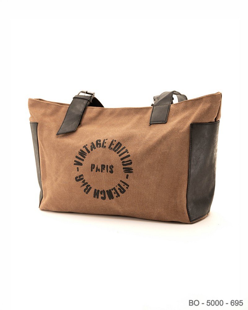 Tote Bag Vintage París Marrón BO5000