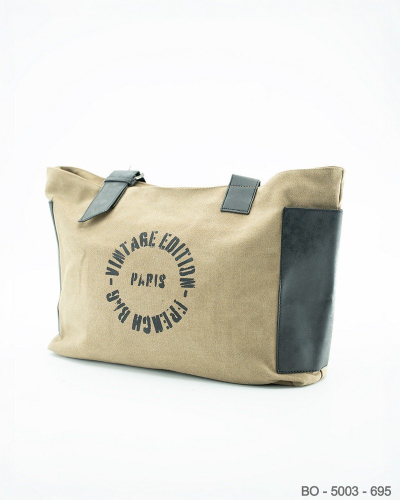 Tote Bag Vintage París Beige BO5003