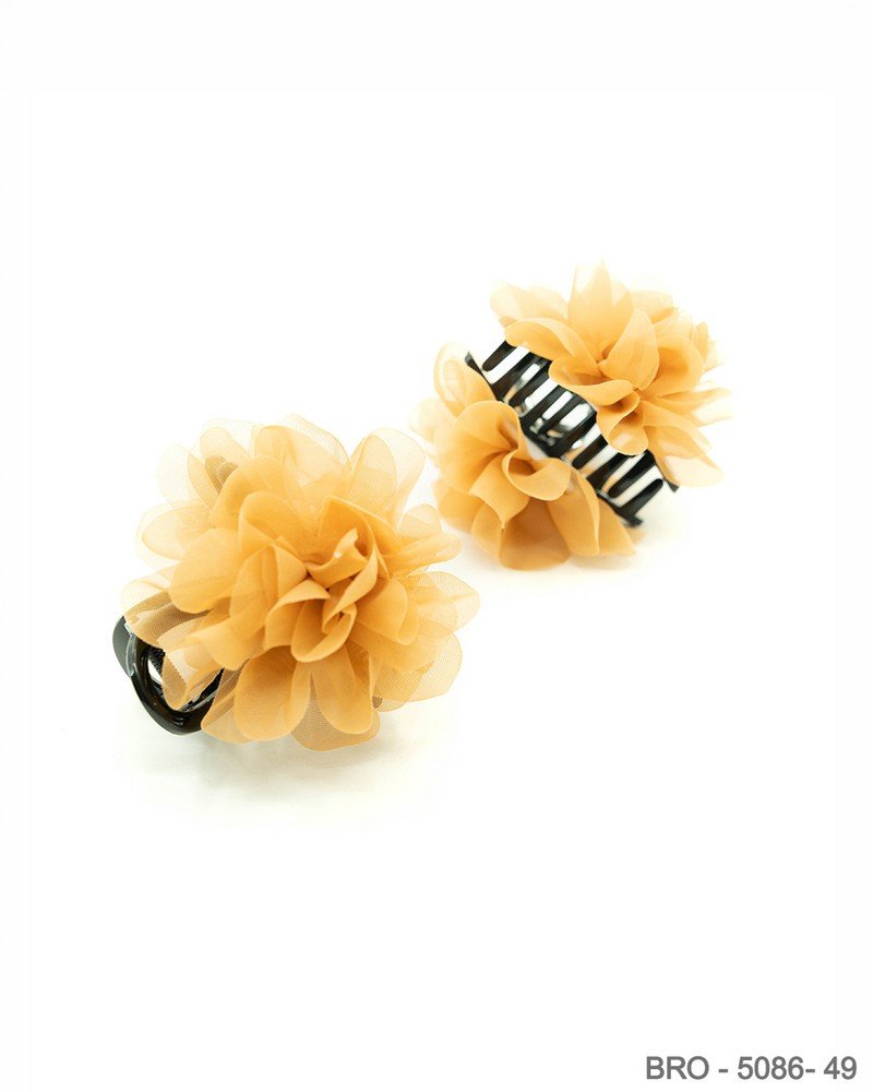 Broche flor elegante amarillo BRO5086