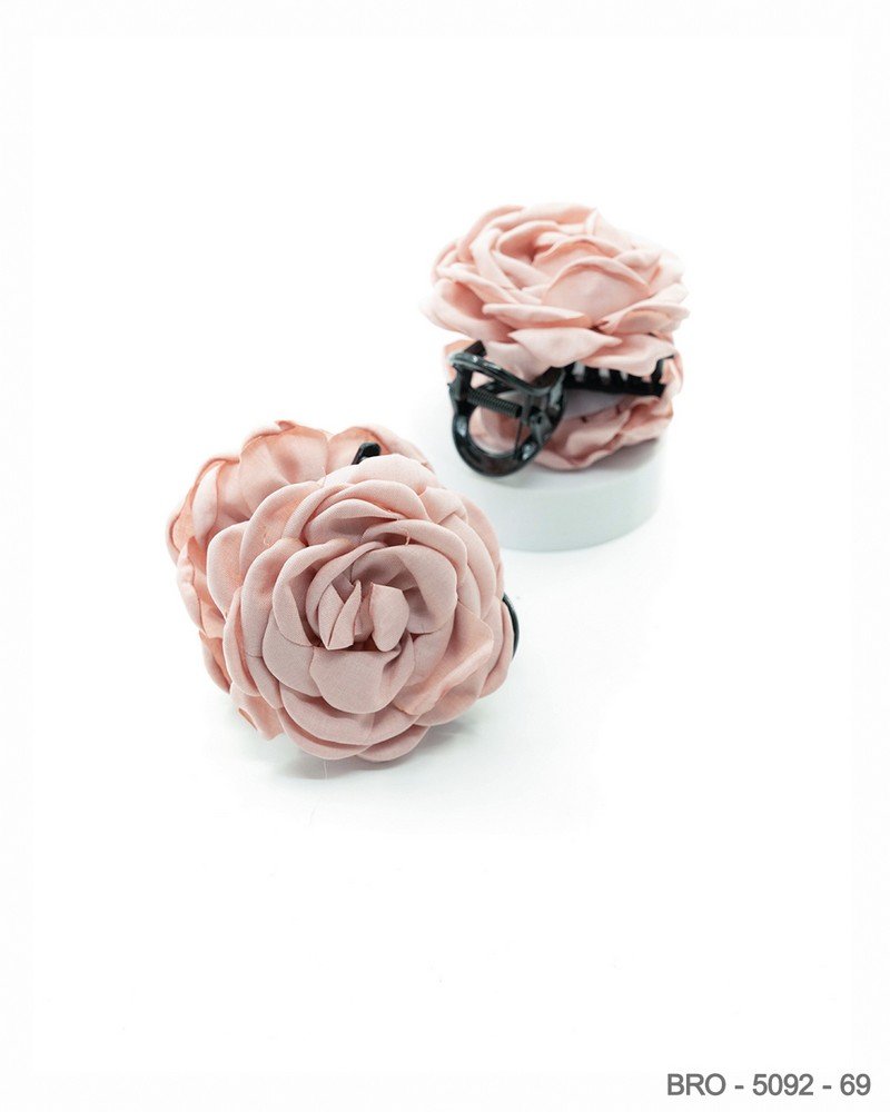 Broche flor rosa rosada BRO5092