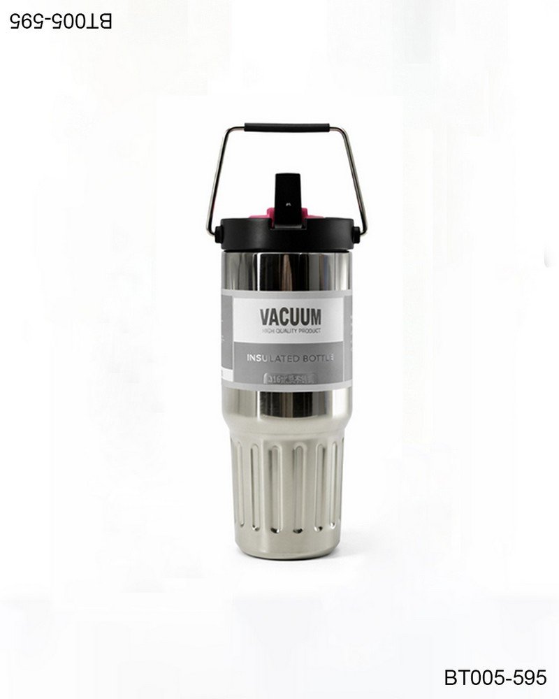 Botella térmica de acero inoxidable con tapa y asa BT005