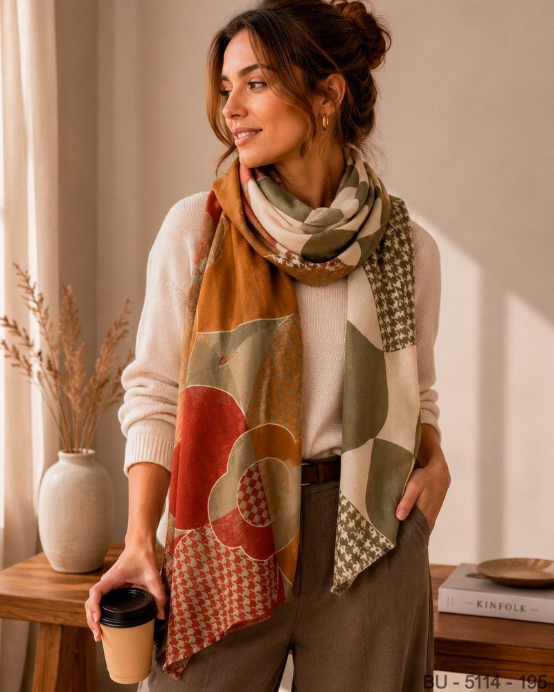Pashmina Geométrica Chic BU5114