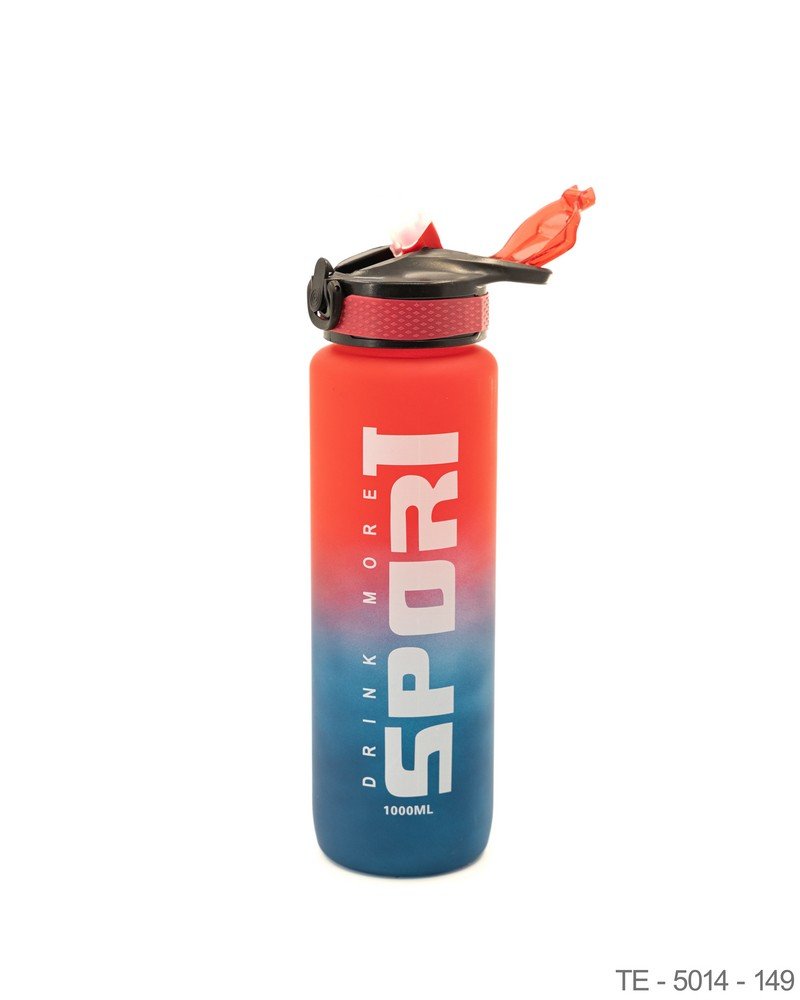 Botella Deportiva Degradada con Gráfica "Sport" y Tapa de Seguridad TE5014