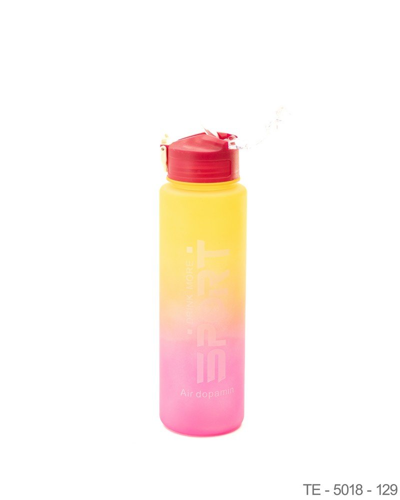 Botella Deportiva Degradada con Gráfica "Sport" y Tapa de Seguridad TE5018