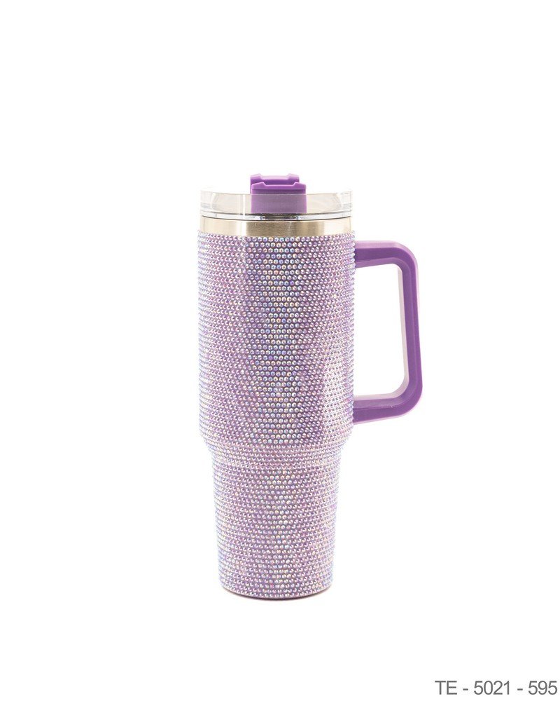 Mug Térmico Lavanda con Recubrimiento de Cristales y Asa Integrada TE5021