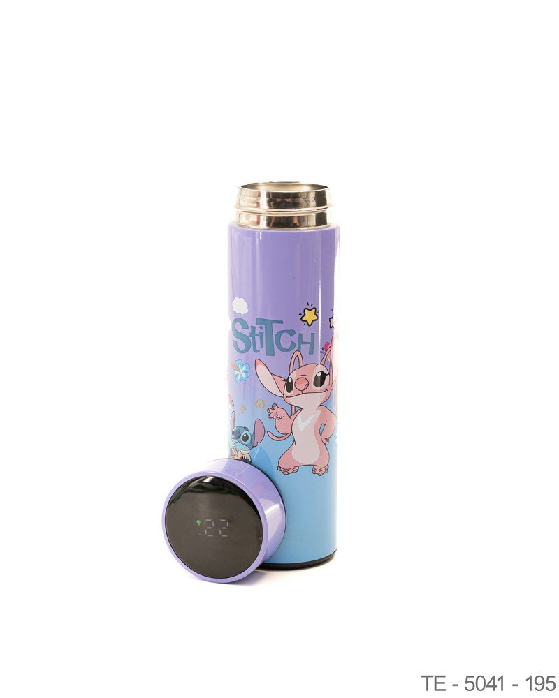 Botella Térmica Digital "Stitch" en Tono Lavanda TE5041