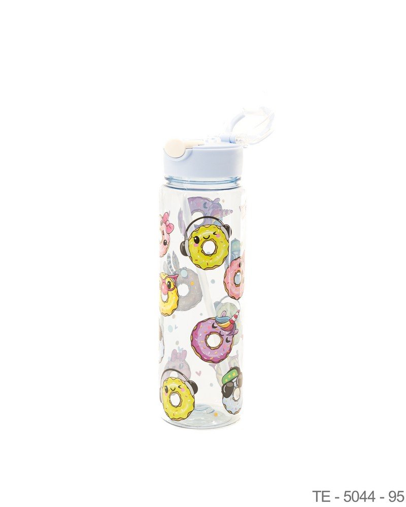 Botella Deportiva Translúcida con Motivos de Donas TE5044