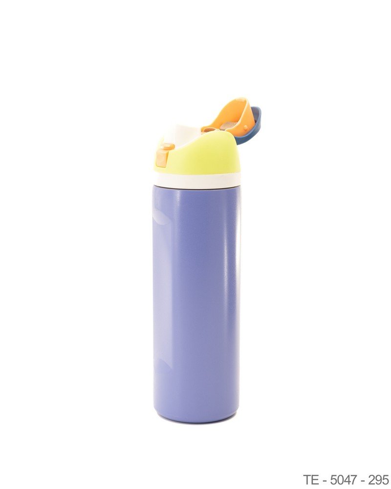 Botella Térmica Deportiva en Tono Azul con Tapa Multicolor TE5047