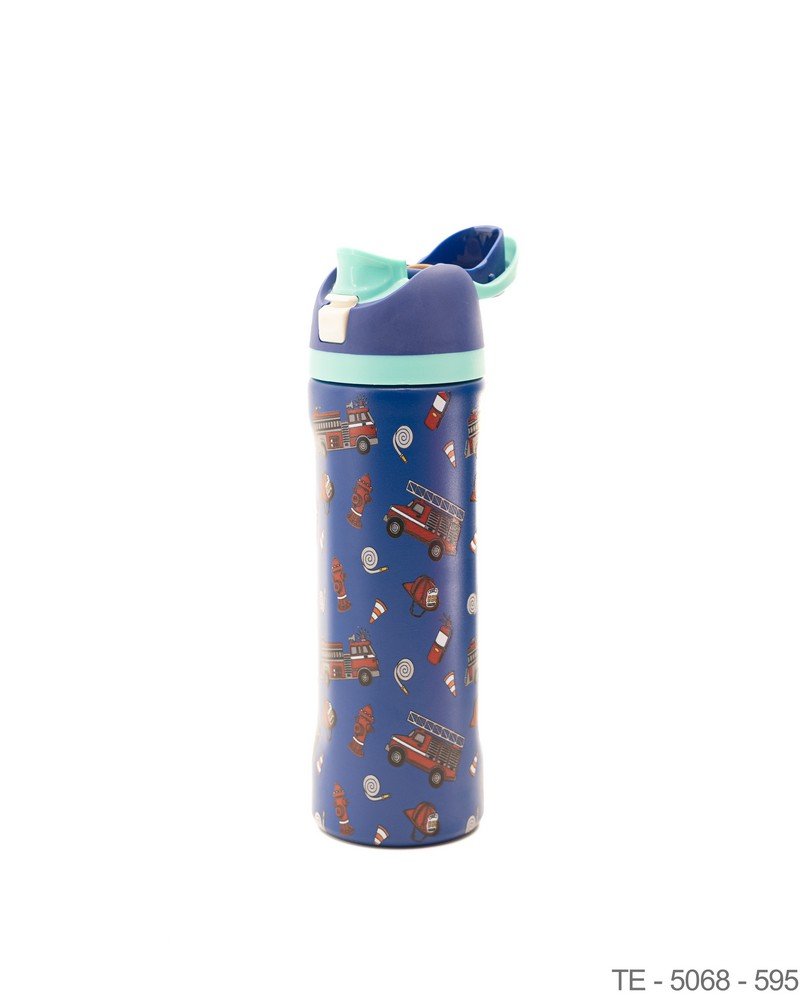 Botella Térmica con Estampado y Tapa Rebatible TE5068