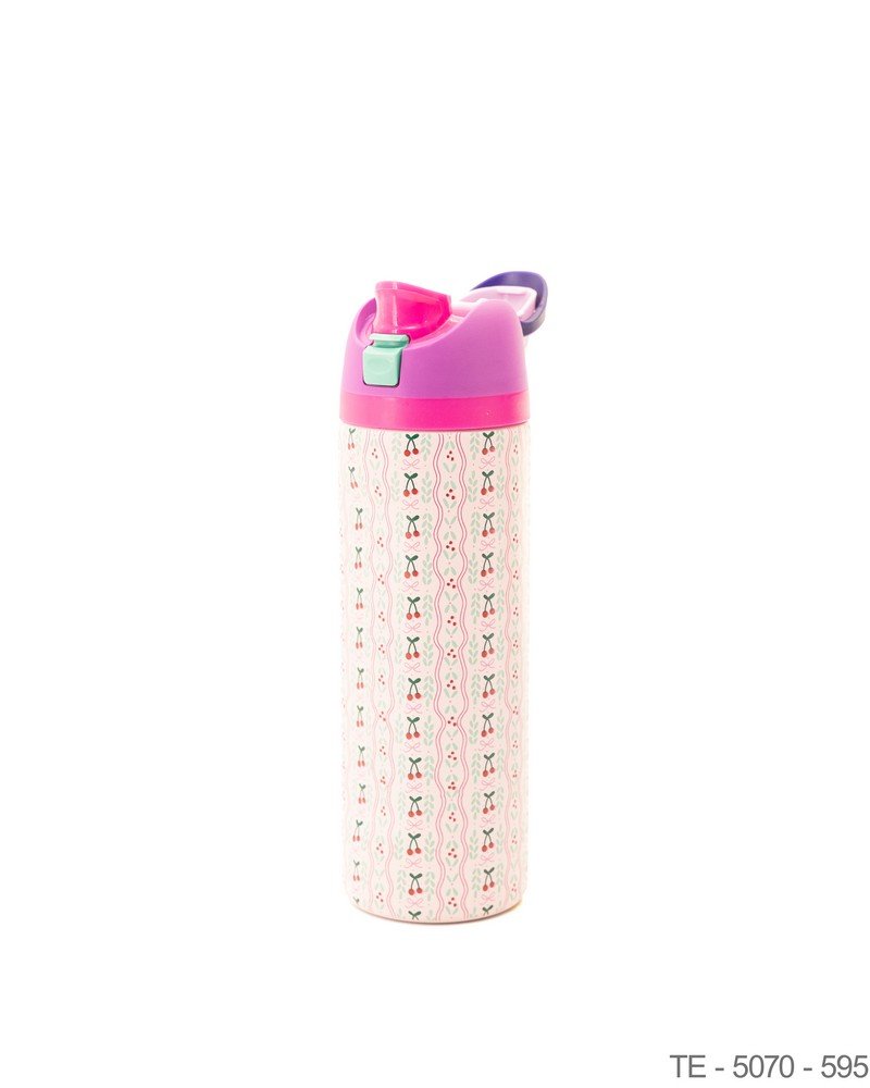 Botella Térmica con Estampado y Tapa Rebatible TE5070