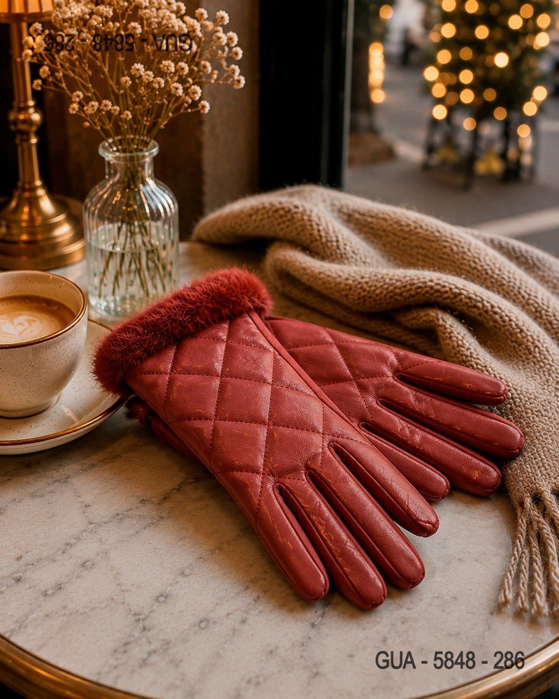 Guantes Acolchados Elegantes Invierno GUA5848