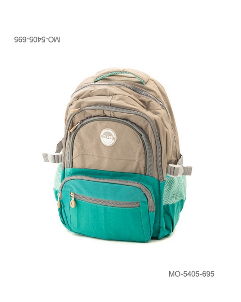 Mochila Reforzada con Correas Ajustables y Bolsillos Laterales de Red MO5405