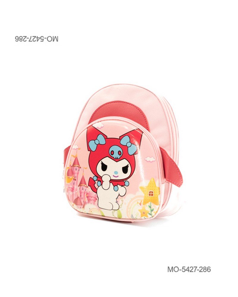Mochila Escolar Pequeña de Kuromi con Cierre de Estrella MO5427