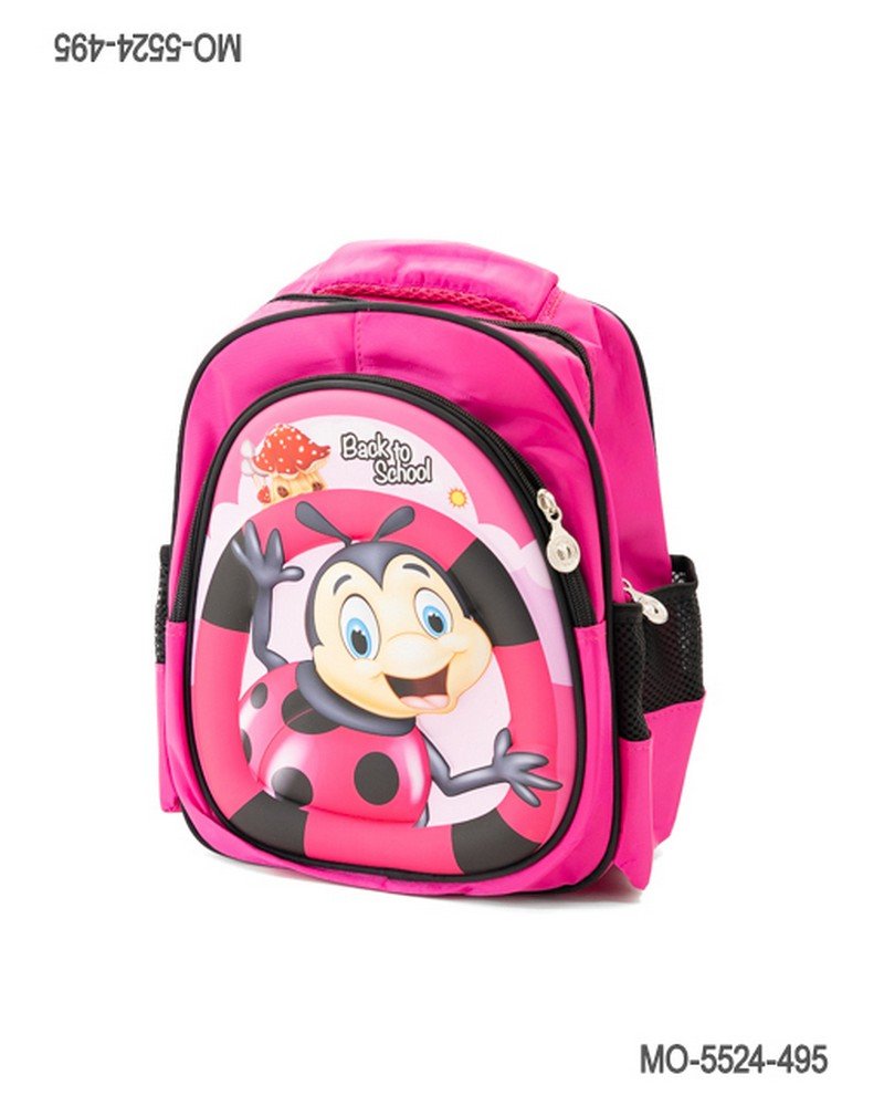 Mochila Escolar Infantil Vaquita de San Antonio Fucsia MO5524
