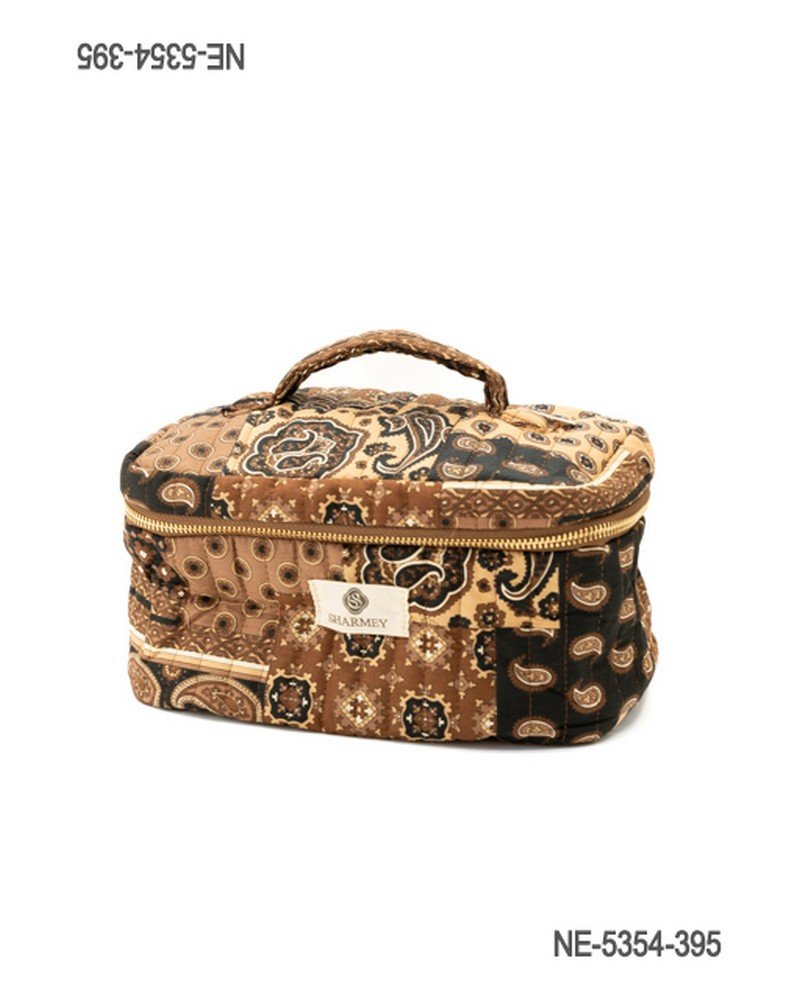 Neceser de Viaje Acolchado con Estampa de Bandana y Asa Superior NE5354