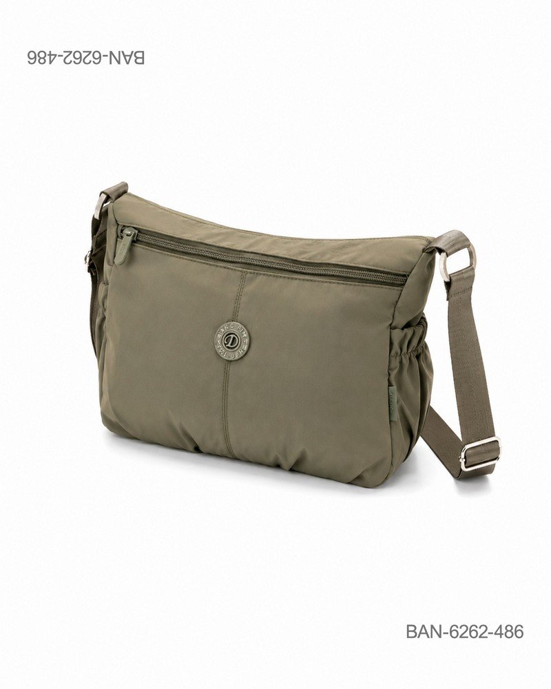 Bolso Bandolera Casual con Diseño Plisado - Color Verde BAN6262