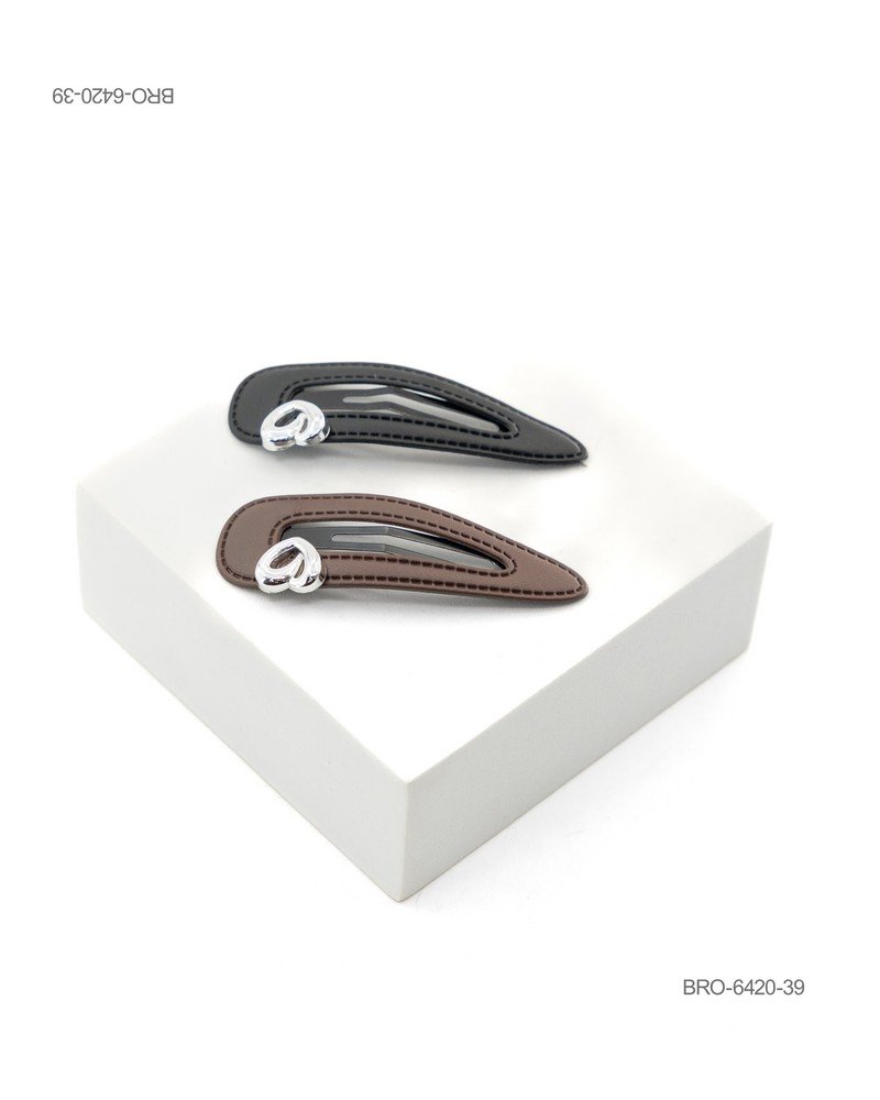 Broches de Diseño Moderno con Aplique Plateado BRO6420