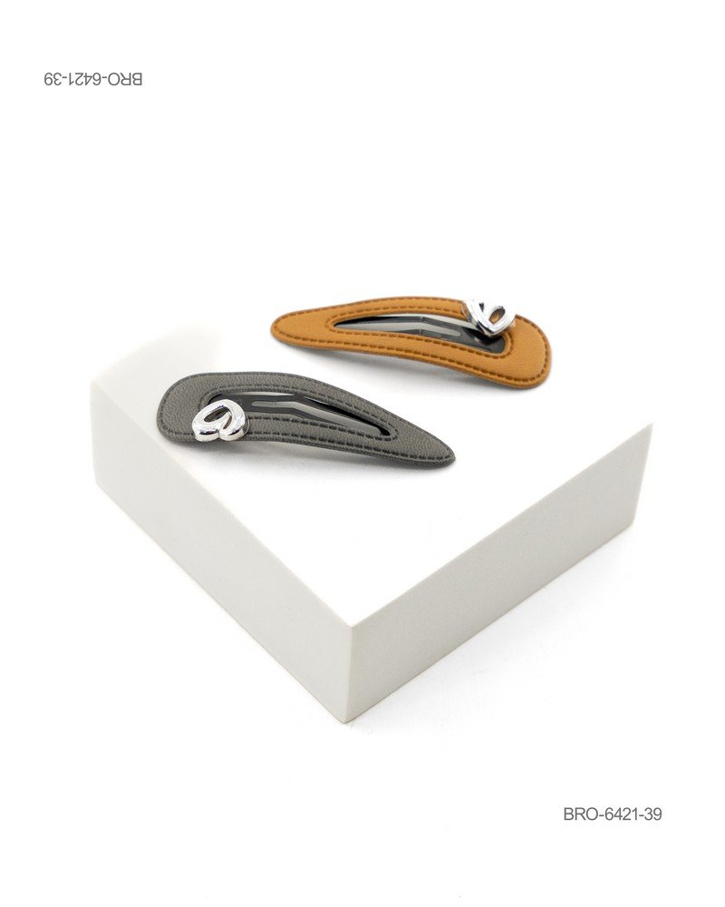 Broches de Diseño Moderno con Aplique Plateado BRO6421