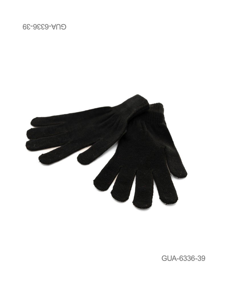 Guantes de Punto Clásico - Color Negro GUA6336