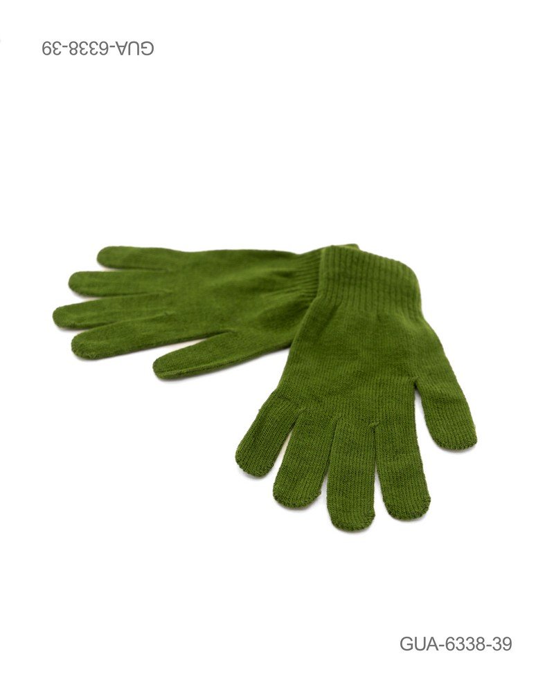 Guantes de Punto Clásico - Color Verde Oliva GUA6338