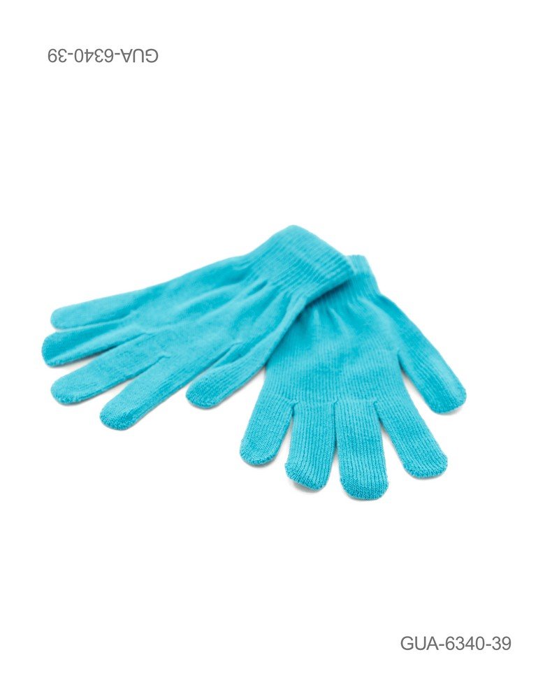 Guantes de Punto Clásico - Color Turquesa GUA6340