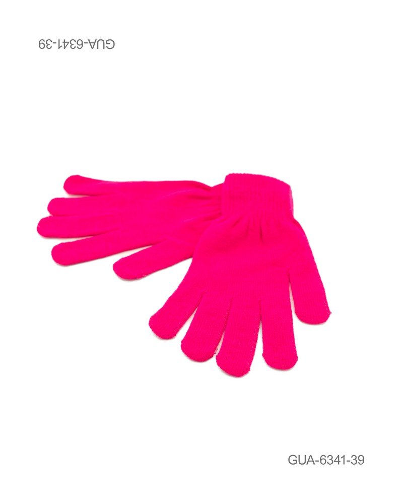 Guantes de Punto Clásico - Color Fucsia GUA6341