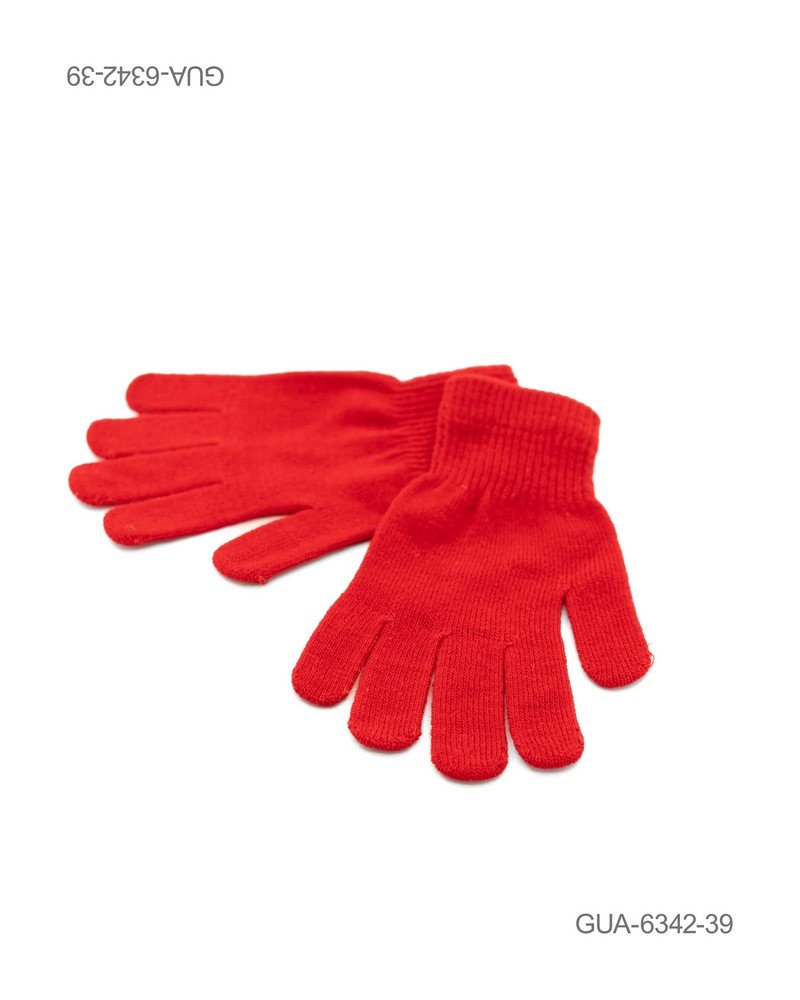 Guantes de Punto Clásico - Color Rojo GUA6342