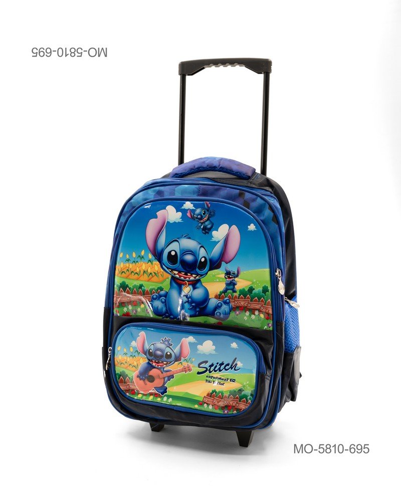 Mochila Escolar con Ruedas Infantil "Stitch Space"