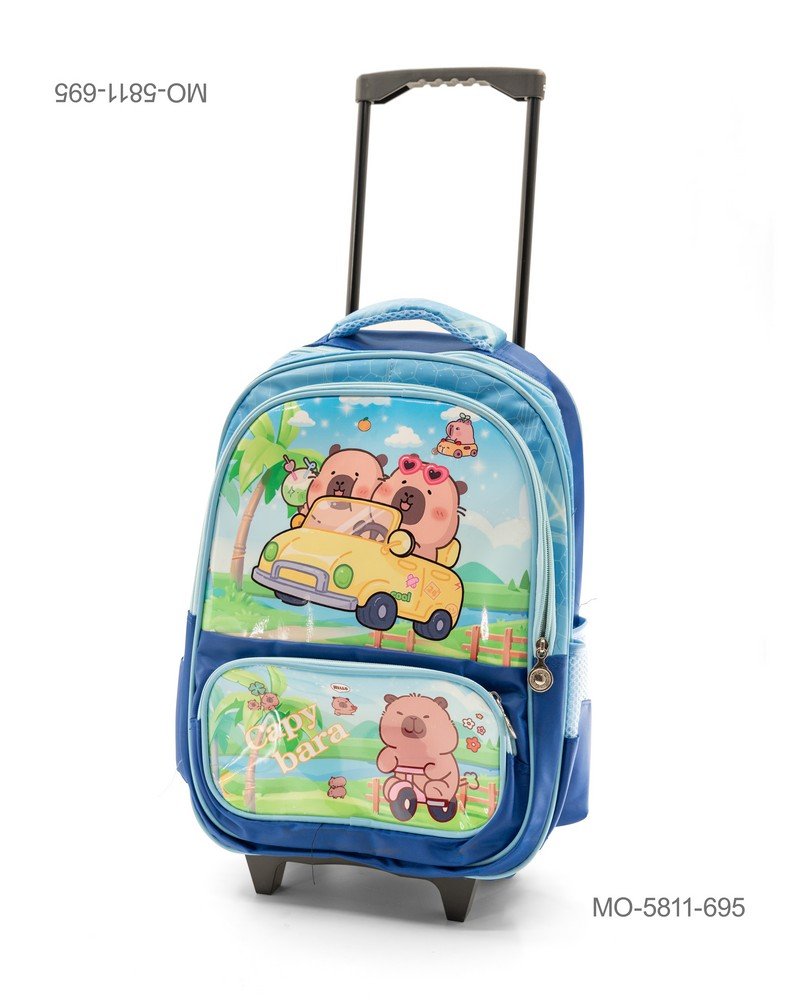 Mochila Escolar con Ruedas Infantil "Capybara Summer" MO5811