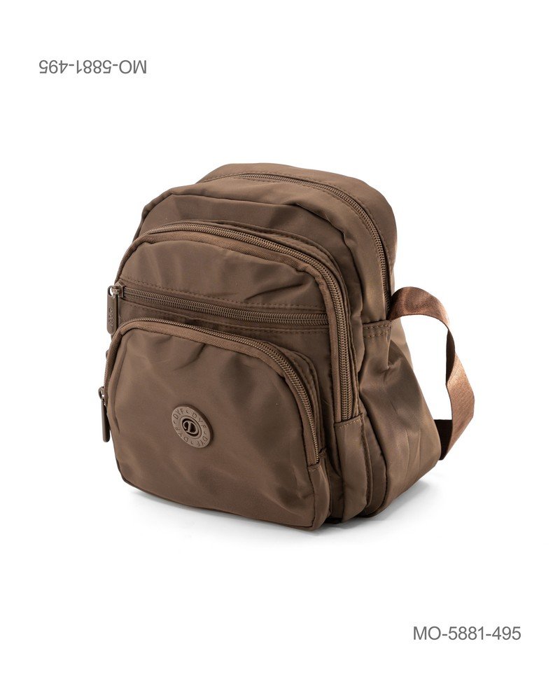 Mochila Pequeña Casual Color Marrón Oscuro - Estilo Urbano MO5881