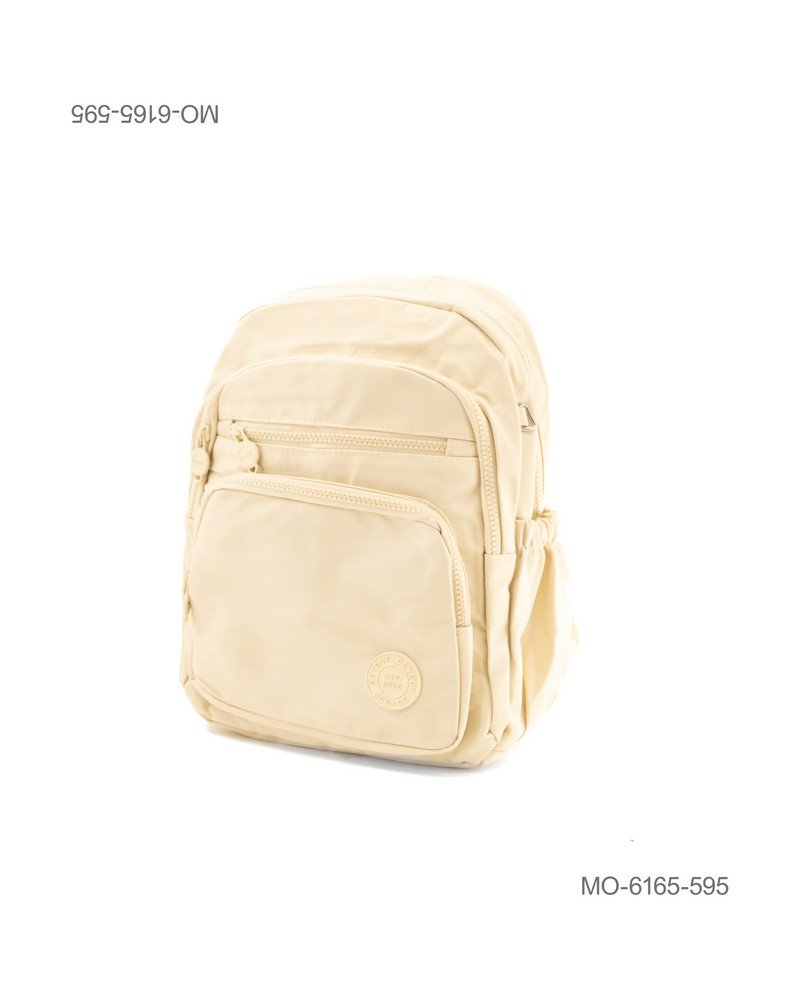 Mochila Urbana Casual Color Crema - Estilo Minimalista MO6165
