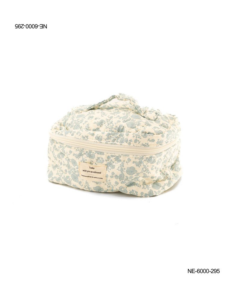 Cosmetiquera Acolchada con Estampado Floral NE6000